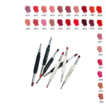 رژ مدادی دو سر بدنه مشکی (یک سر رژ یک سر خط لب) LIPSTICK & LINER